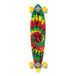 Pintail Tiedye Rasta Longboard Complete