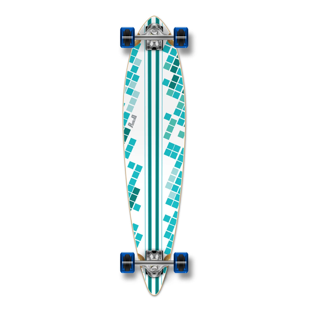 Pintail White Digital Wave Longboard Complete 1 Pintail White Digital Wave Longboard Complete