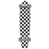 Slimkick Longboard Complete - Checker White