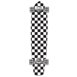 Slimkick Longboard Complete - Checker White