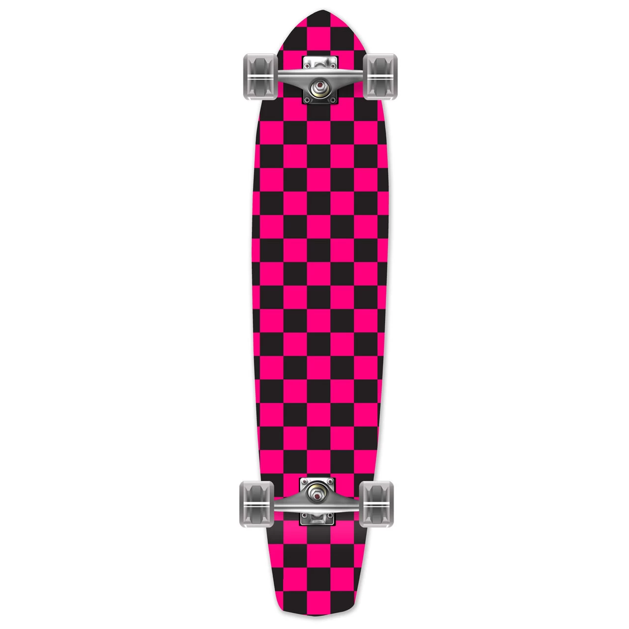 Slimkick Longboard Complete - Checker Pink 1 Slimkick Longboard Complete - Checker Pink