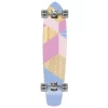 Slimkick Longboard Complete - Geometric Series - Purple
