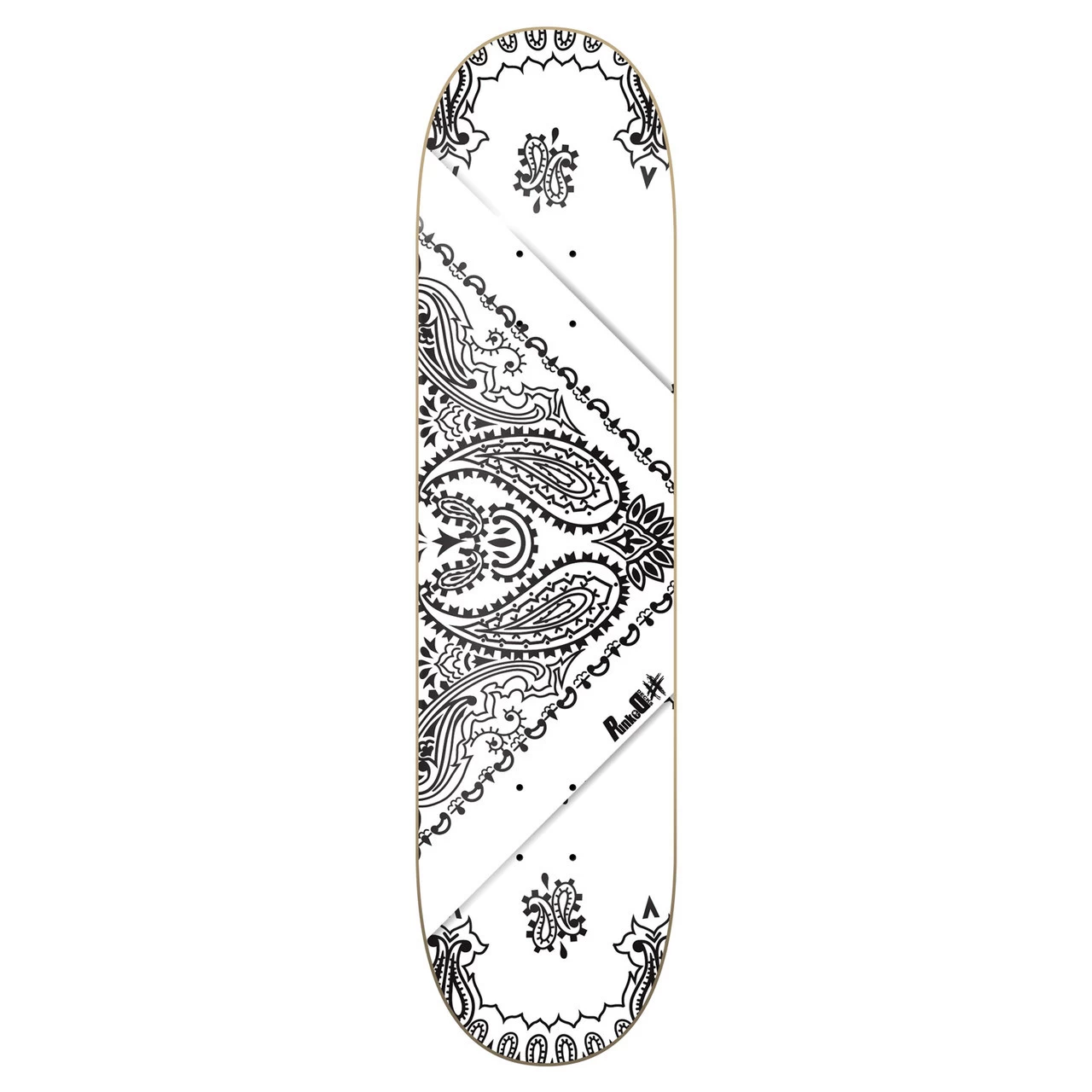 Yocaher Graphic Skateboard Deck - Bandana White 1 Yocaher Graphic Skateboard Deck - Bandana White