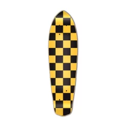 Micro Cruiser Deck - Checker Yellow