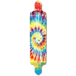 YOCAHER Drop Down Tiedye Original Longboard Deck