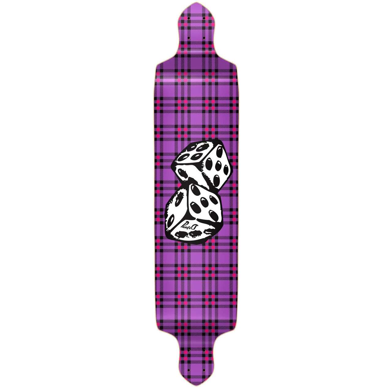 YOCAHER Drop Down Dice Longboard Deck 1 YOCAHER Drop Down Dice Longboard Deck