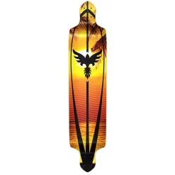 YOCAHER Drop Down Sunset Longboard Deck