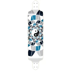 YOCAHER Drop Down Yin Yang Longboard Deck