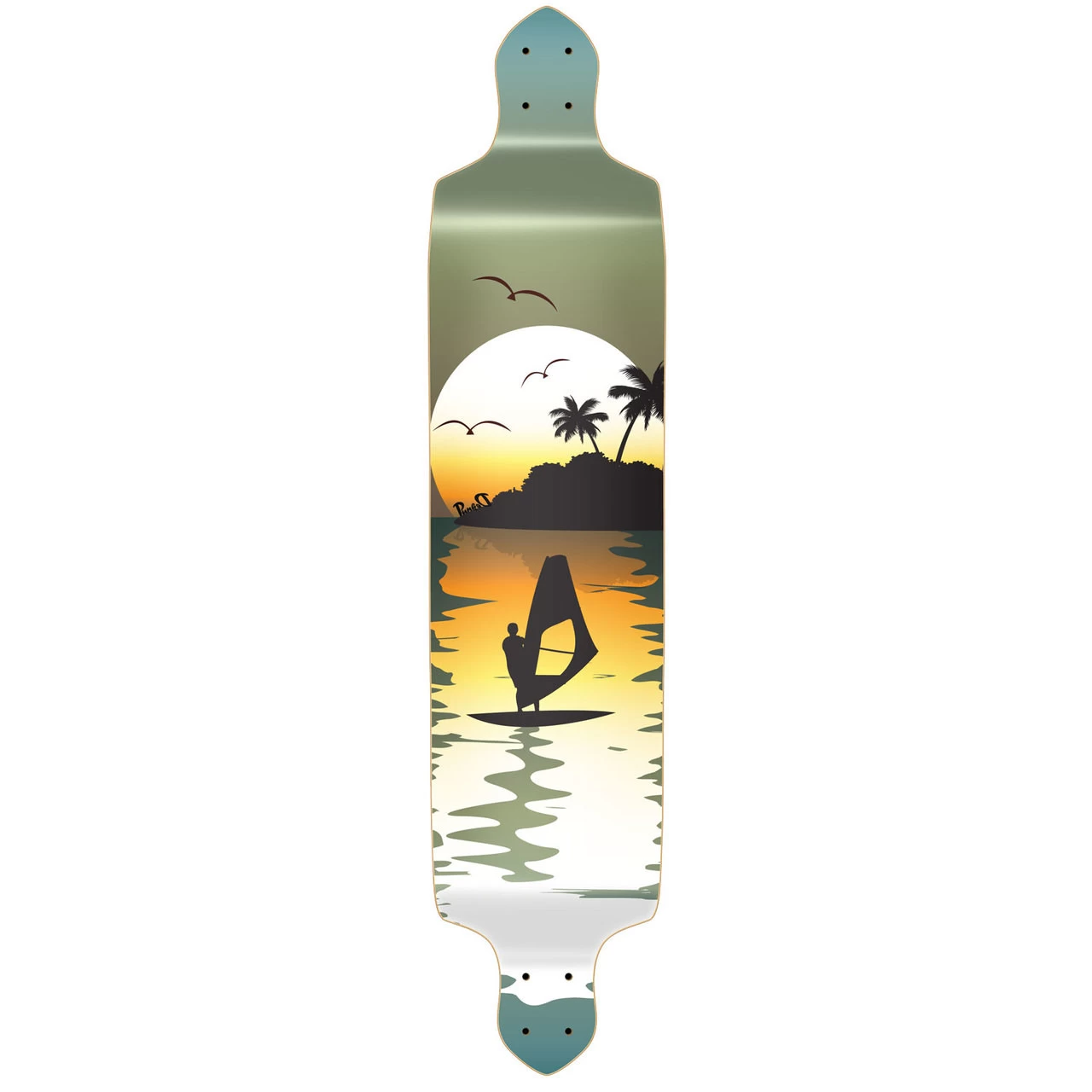 YOCAHER Drop Down Surfer Longboard Deck 1 YOCAHER Drop Down Surfer Longboard Deck