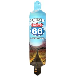 YOCAHER Drop Down Longboard Deck - Route 66 Series - The Run