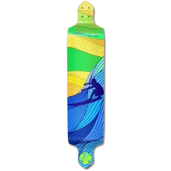 YOCAHER Drop Down Longboard Deck - Surf's Up