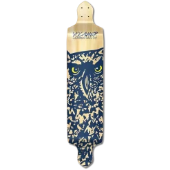 YOCAHER Drop Down Longboard Deck - Spirit Animal OWL