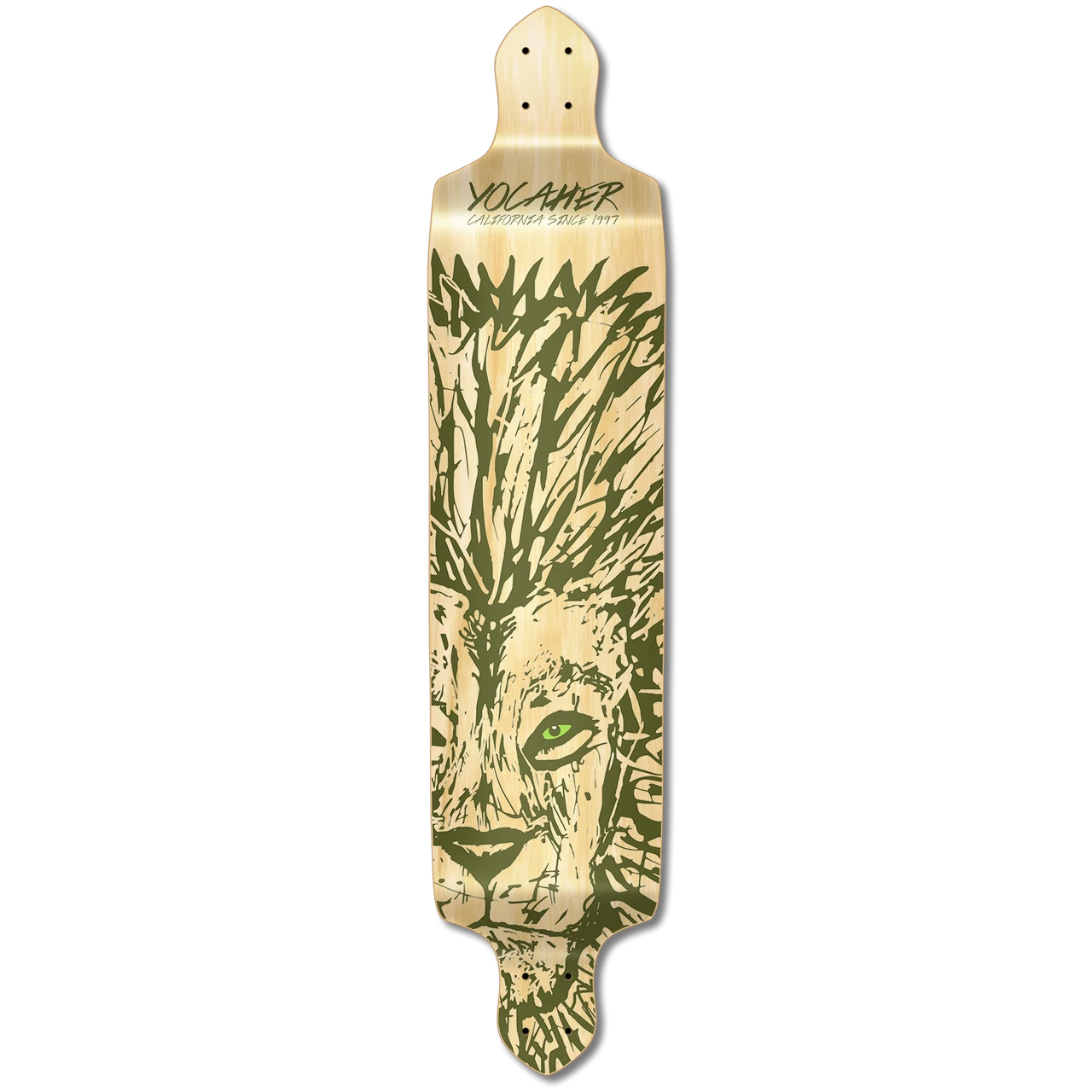 YOCAHER Drop Down Longboard Deck - Spirit Animal LION 1 YOCAHER Drop Down Longboard Deck - Spirit Animal LION