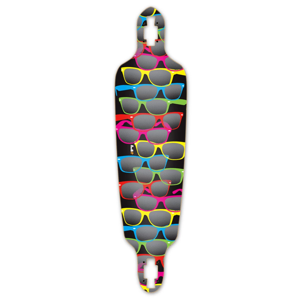 Drop Through Longboard Deck - Shades Black 1 Drop Through Longboard Deck - Shades Black