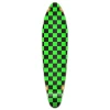 Kicktail Longboard Deck - Checker Green
