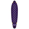 Kicktail Longboard Deck - Checker Purple
