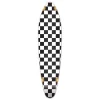 Kicktail Longboard Deck - Checker White