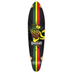 Kicktail Rasta Longboard Deck