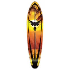 Kicktail Sunset Longboard Deck