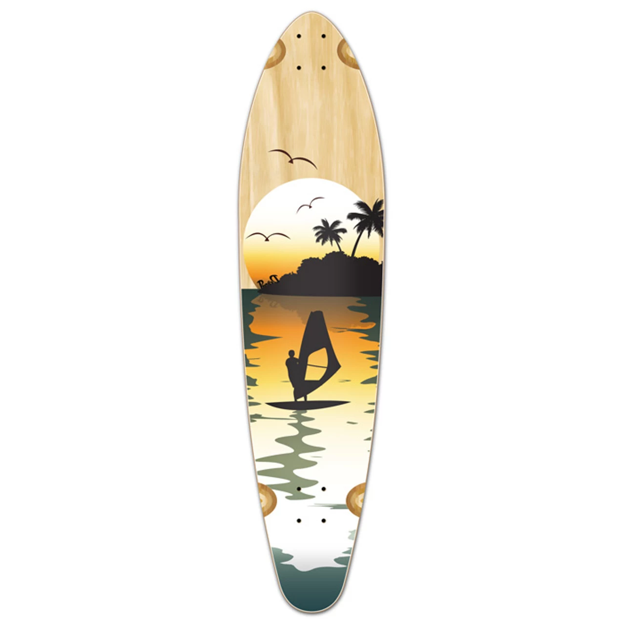 Kicktail Natural Surfer Longboard Deck 1 Kicktail Natural Surfer Longboard Deck