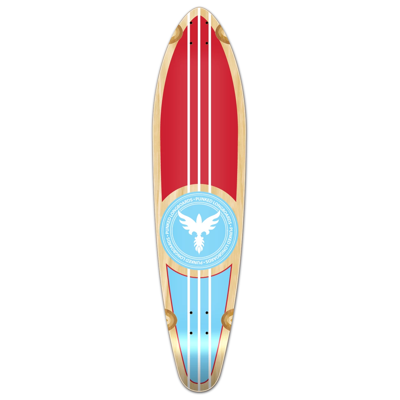 Kicktail Patriot Longboard Deck 1 Kicktail Patriot Longboard Deck