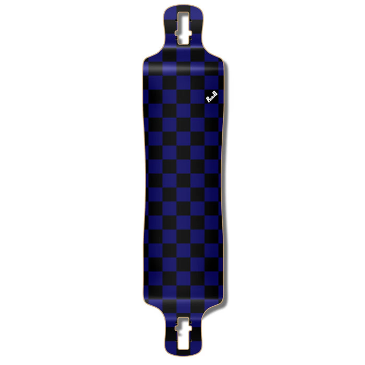 Lowrider Longboard Deck - Checker Blue 1 Lowrider Longboard Deck - Checker Blue