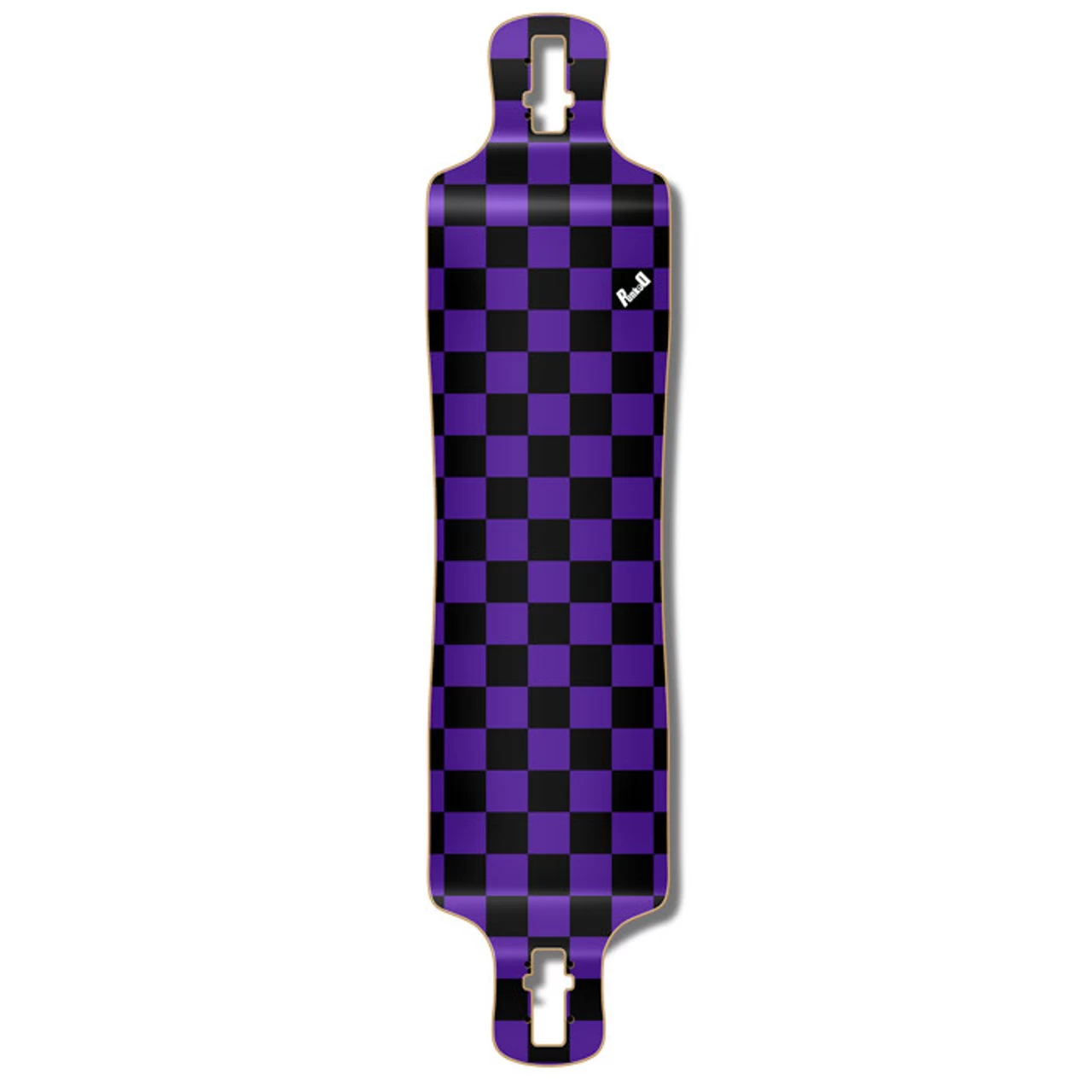 Lowrider Longboard Deck - Checker Purple 1 Lowrider Longboard Deck - Checker Purple
