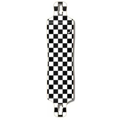 Lowrider Longboard Deck - Checker White