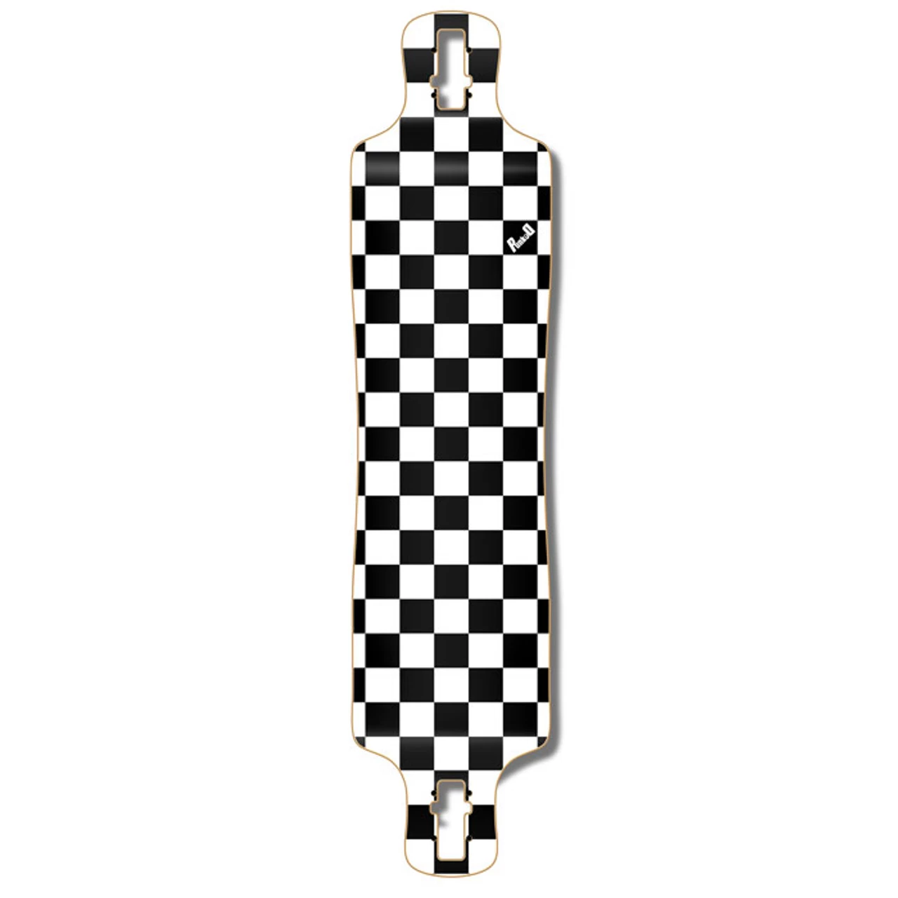 Lowrider Longboard Deck - Checker White 1 Lowrider Longboard Deck - Checker White