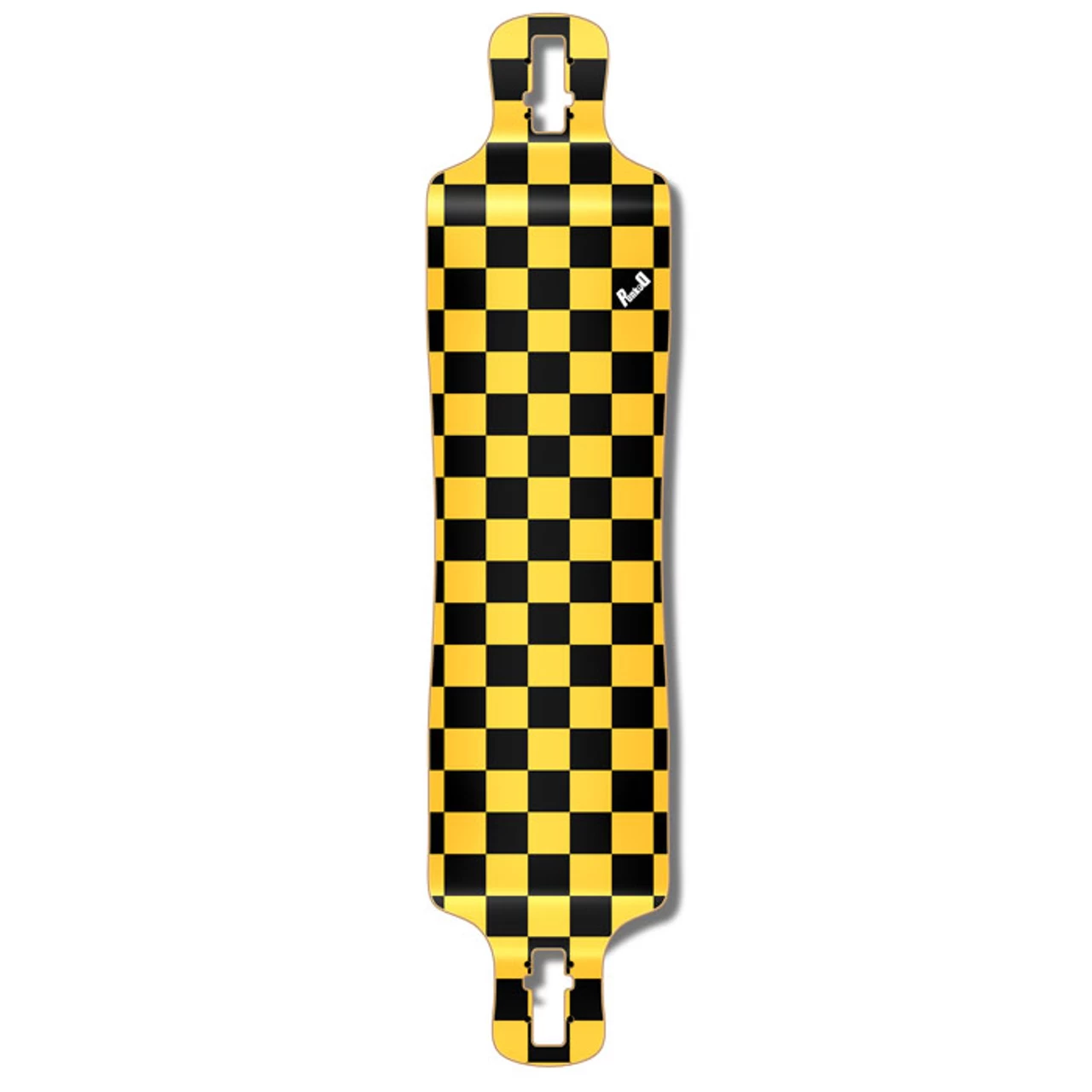 Lowrider Longboard Deck - Checker Yellow 1 Lowrider Longboard Deck - Checker Yellow