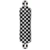 YOCAHER Lowrider Longboard Deck - Checker Silver