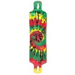 Lowrider Tiedye Rasta Longboard Deck