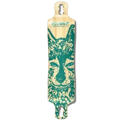 Lowrider Longboard Deck - Spirit Animal WOLF