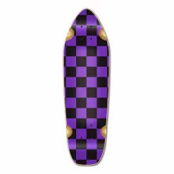 Mini Cruiser Deck - Checker Purple