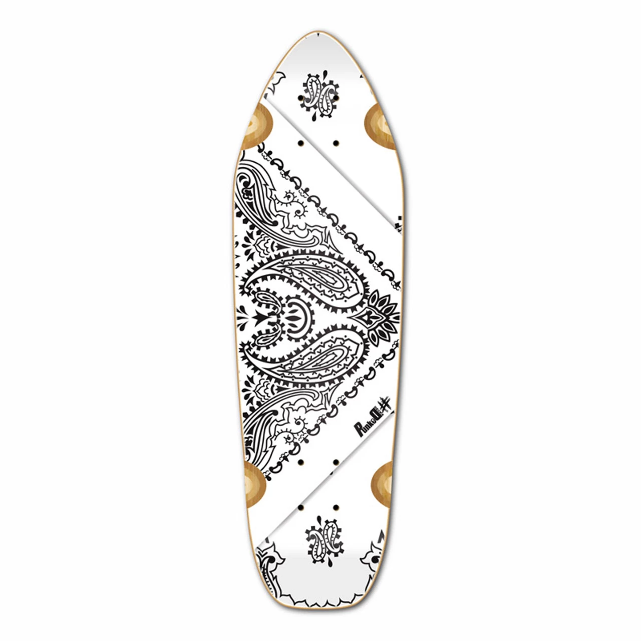 Mini Cruiser Deck - Bandana White 1 Mini Cruiser Deck - Bandana White
