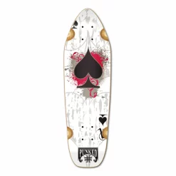 Mini Cruiser Ace Of Spades Deck - White Ace
