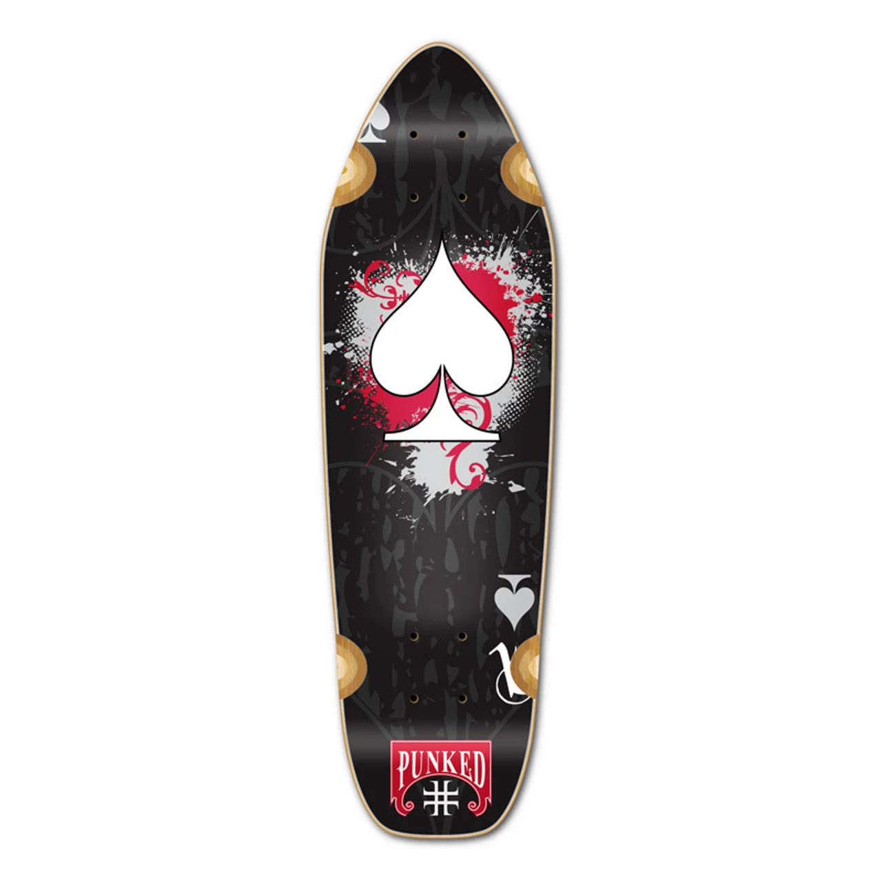 Mini Cruiser Ace Of Spades Deck - Black Ace 1 Mini Cruiser Ace Of Spades Deck - Black Ace