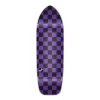 Old School Longboard Deck - Checker Purple