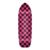 Old School Longboard Deck - Checker Pink