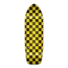 Old School Longboard Deck - Checker Yellow