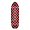 Old School Longboard Deck - Checker Orange