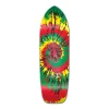 Old School Longboard Deck - Tiedye Rasta