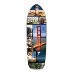 Old School Longboard Deck - San Francisco