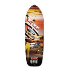 Old School Longboard Deck -Route 66 Series - Diner