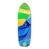 Old School Longboard Deck - Blue Surf's Up