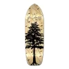 Old School Longboard Deck - In The Pines Natural