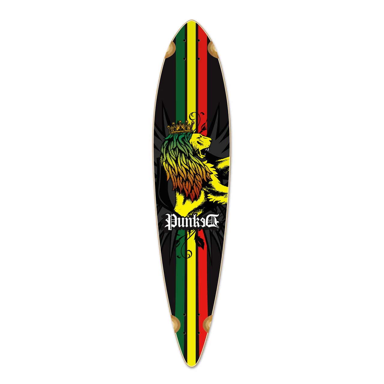 Pintail Rasta Longboard Deck 1 Pintail Rasta Longboard Deck