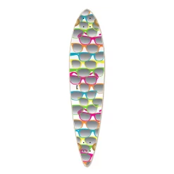 Pintail Longboard Deck - Shades White