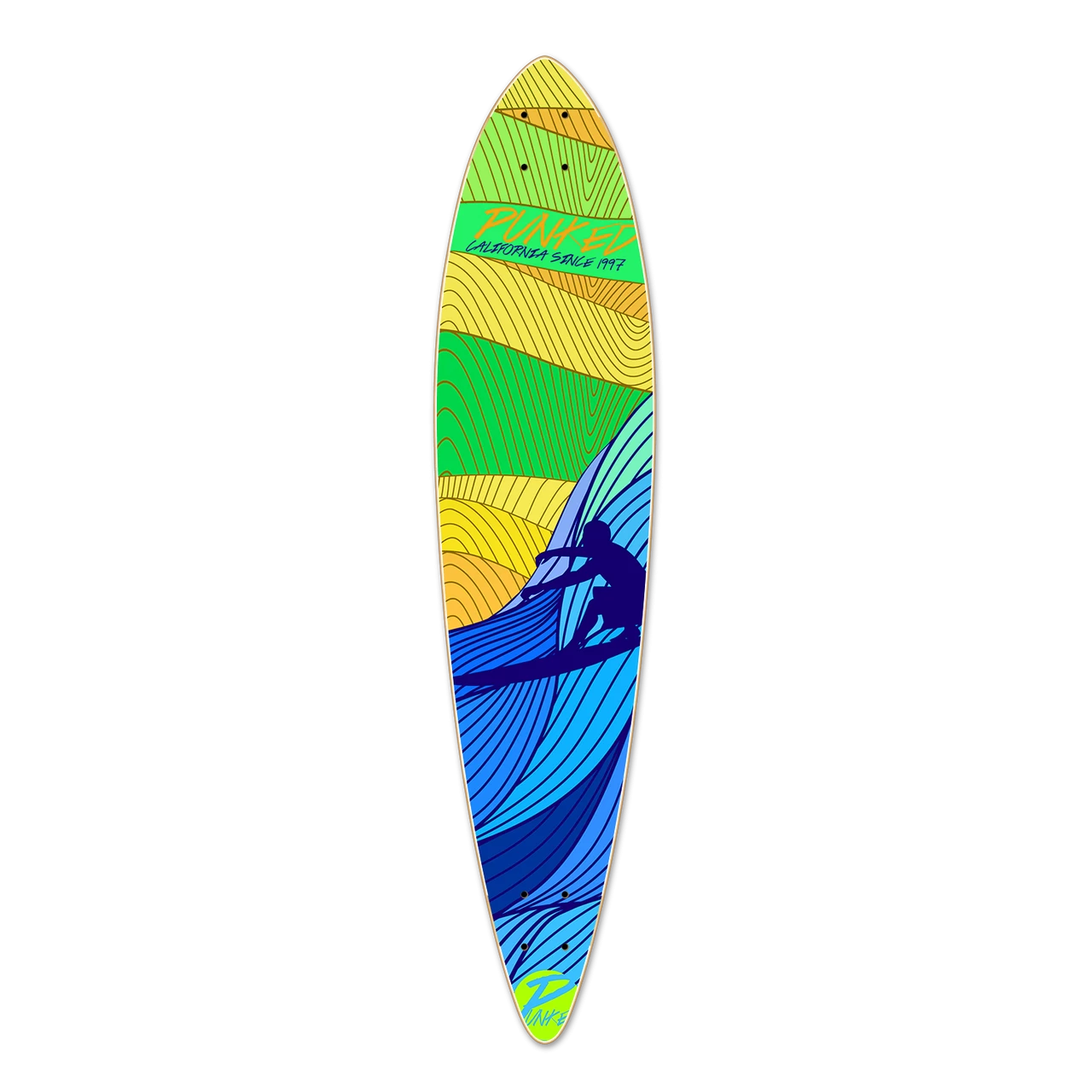 Pintail Longboard Deck - Surf's Up 1 Pintail Longboard Deck - Surf's Up