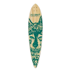 Pintail Longboard Deck - Spirit Animal WOLF